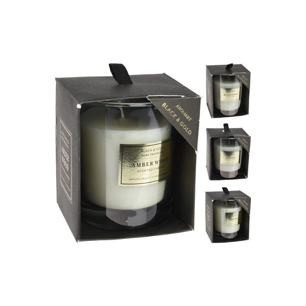 VASO VETRO CON CANDELA VERDE 10CM 3